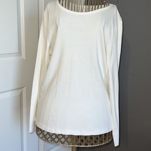 St. John’s Bay White Long Sleeve Top